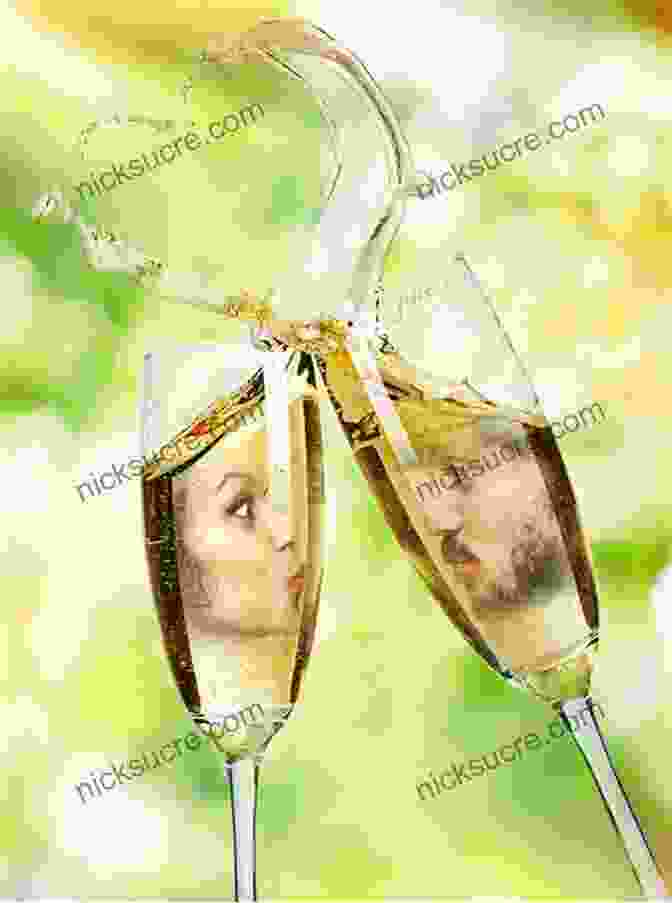 Couple Sharing A Kiss Over A Glass Of Champagne Love And Kisses And A Halo Of Truffles: Letters To Helen Evans Brown