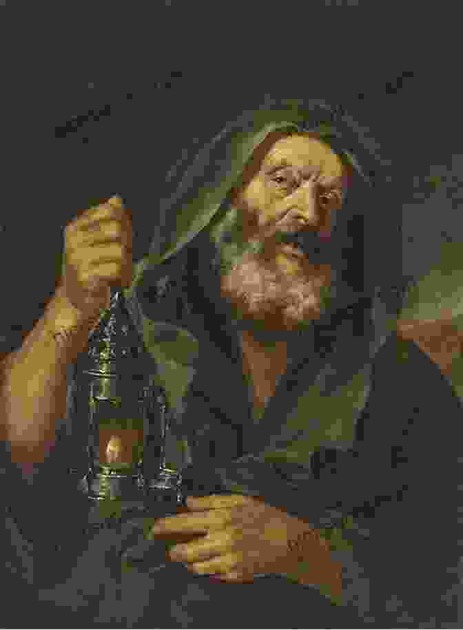 Diogenes The Cynic Holding A Lantern In Broad Daylight. Diogenes The Cynic: The War Against The World