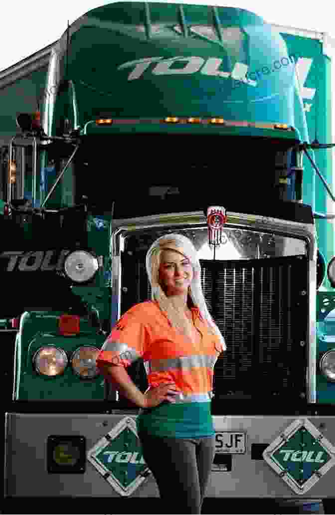 Kim Smith, A Female Trucker And Entrepreneur, Stands In Front Of Her Semi Truck, Smiling Confidently. Target Market Series: Truckers Kim Smith