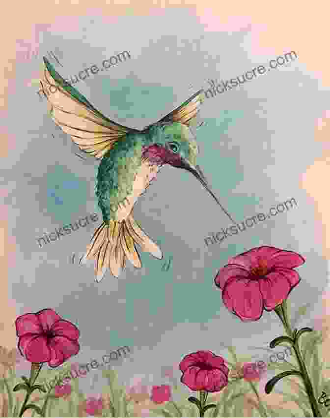 Painting Of A Hummingbird And A Squirrel In A Garden Setting Painting Garden Animals With Sherry C Nelson MDA (Decorative Painting)